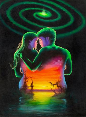 Láska - obraz z Peru